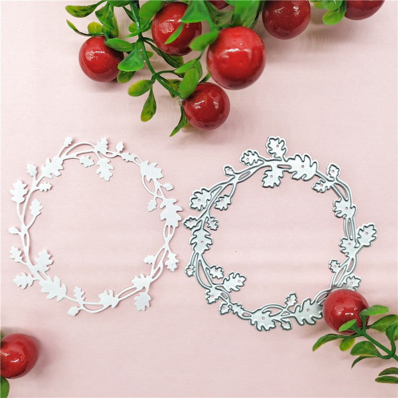 WhereHike Matrices de découpe créatives en métal motif couronne, matrice de Noël pour scrapbooking de loisirs créatifs, album photo, matrices de gaufrage décoratives pour papier