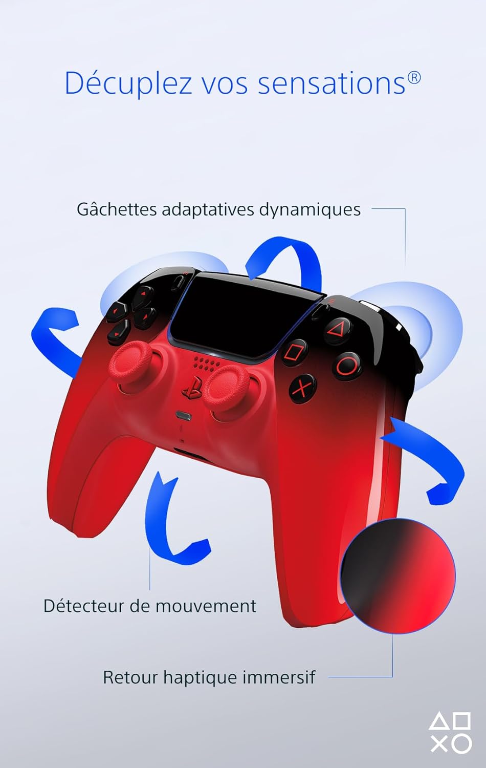 Sony Manette sans Fil DualSense PS5 - Édition Hyperpop - Rouge Techno