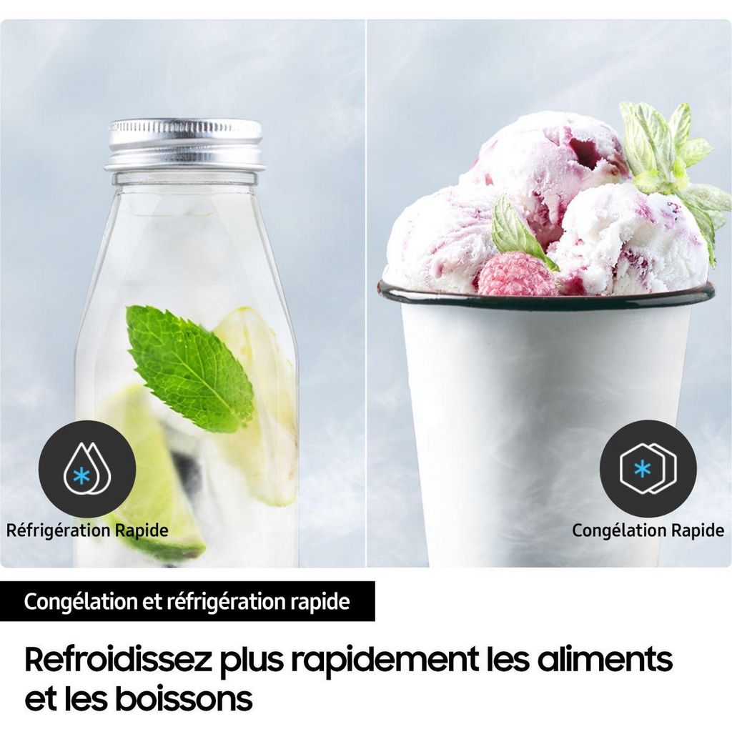Samsung RB38C600EB1 Réfrigérateur combiné Bespoke AI Space Max 390 L