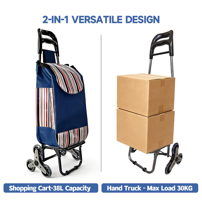 Strong bird Nouveau modèle 2026 | Caddie de courses compact monte-escalier à poignée ergonomique, Mini chariot pliable très vendu en Europe pour courses et usage domestique