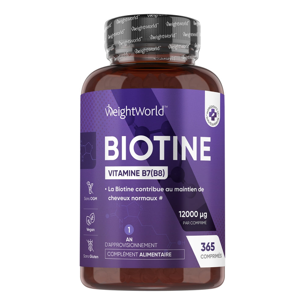 WeightWorld Biotine 12000 mcg 365 comprimés