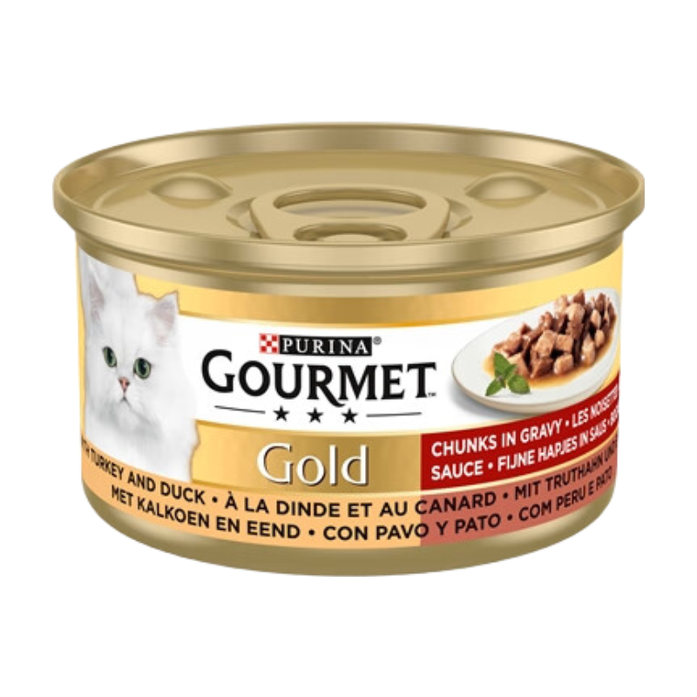 Gourmet Gold Aliment humide pour chat Canard et dinde 24 x 85 g