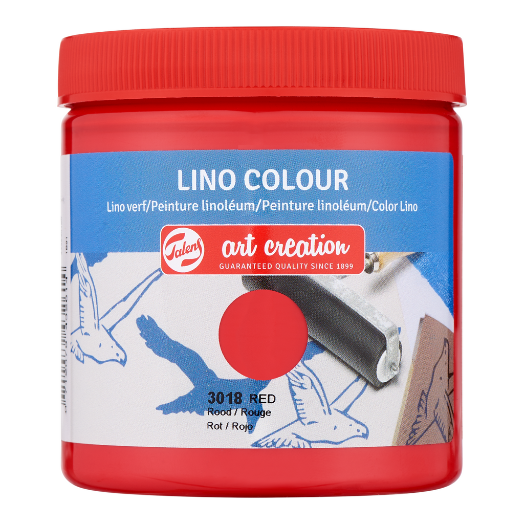 Talens Art Creation Peinture pour linoléum Pot 250 ml Rouge 3018