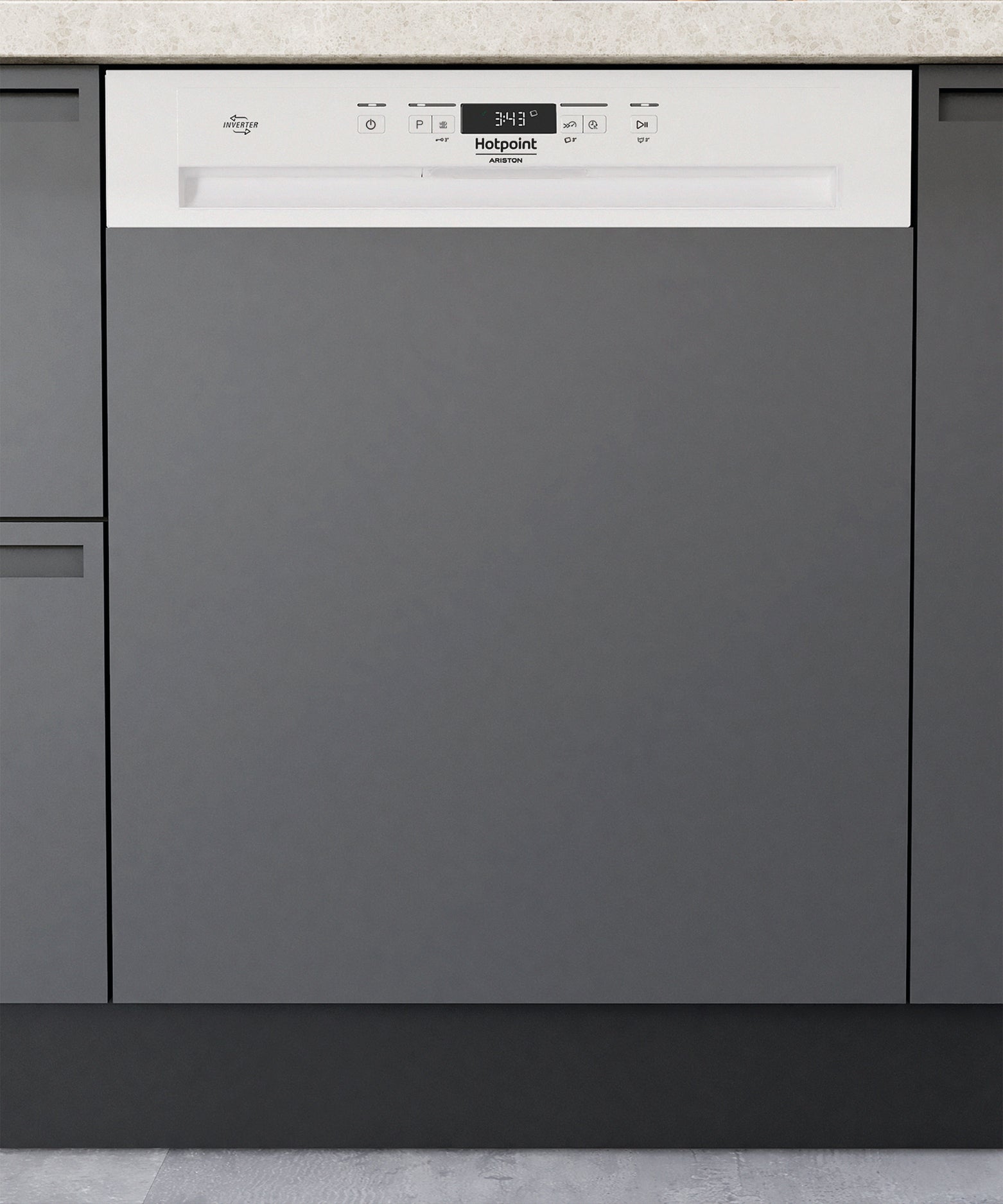 Hotpoint H3BFD536W - Lave-vaisselle intégrable 60cm, 14 couverts, Classe D