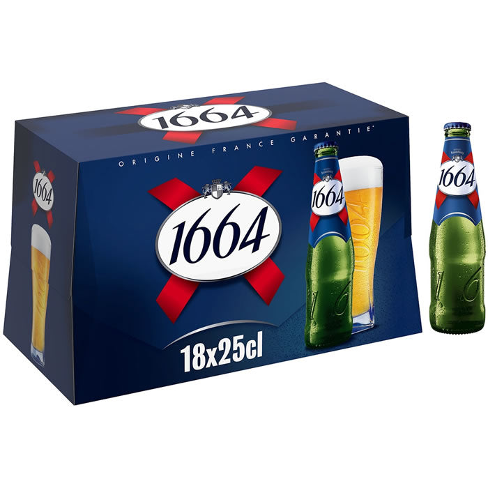 1664 Bière Blonde 5,5° 18 x 25cl