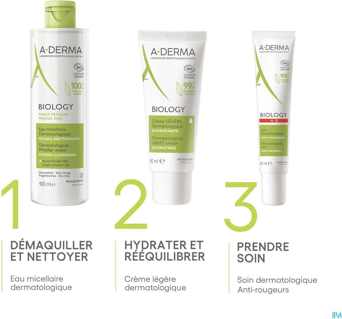 A-DERMA Eau micellaire Biology 400 ml