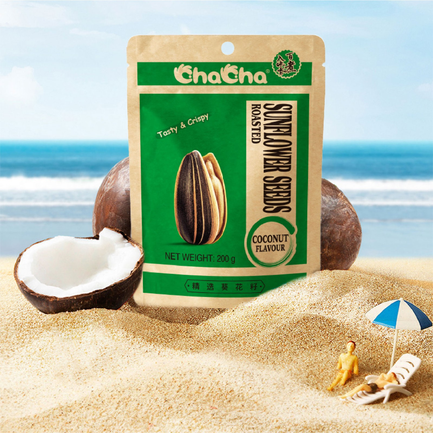 ChaCha Graines de tournesol saveur noix de coco 200 g