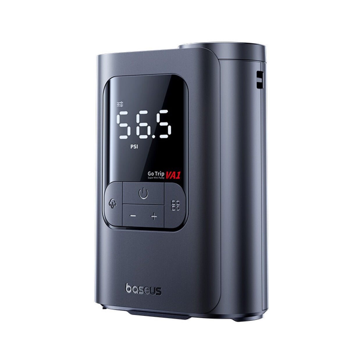 Baseus GoTrip VA1 pompe à air filaire ultra-mini 22 cylindres noir cosmos (comprend : tuyau d'air x1, embouts x3, câble de charge voiture x1)