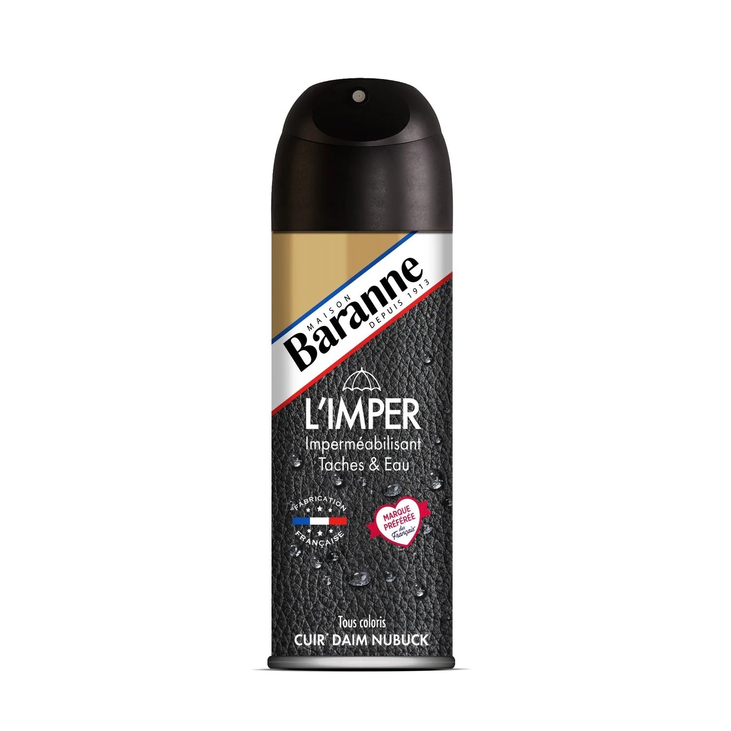 BARANNE Spray imperméabilisant et anti-taches pour cuir, daim et nubuck 200 ml