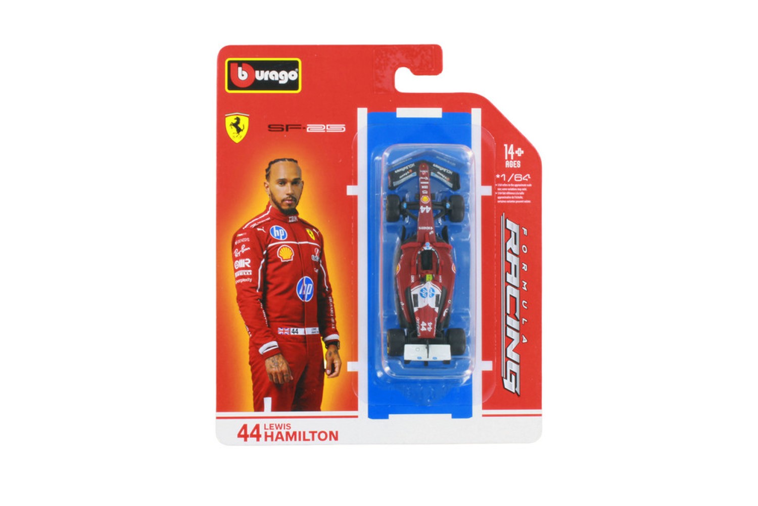 1/64 Racing - F1 2025 Ferrari SF-25 GP d'Australie #44 Lewis Hamilton