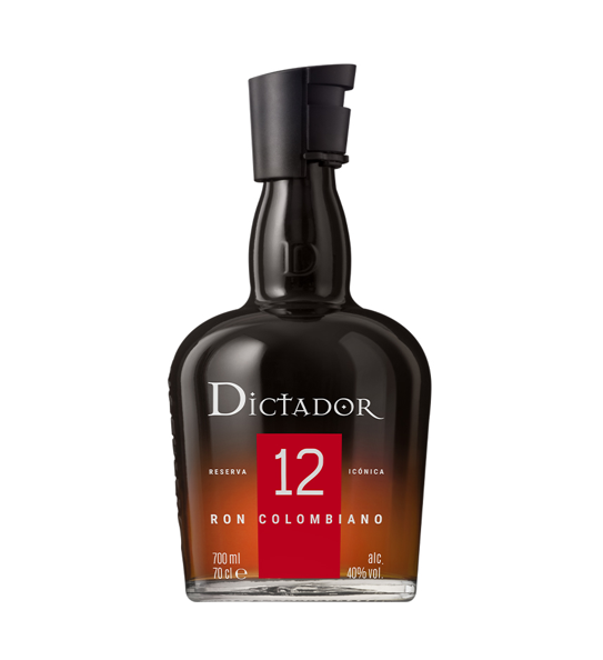 DICTADOR - 12 Ans - Rhum Vieux Ambré - Origine: Colombie - Notes de Figues & Réglisse - Vieilli en Fût de Bourbon & Sherry - 40% Alcool - 70 cl