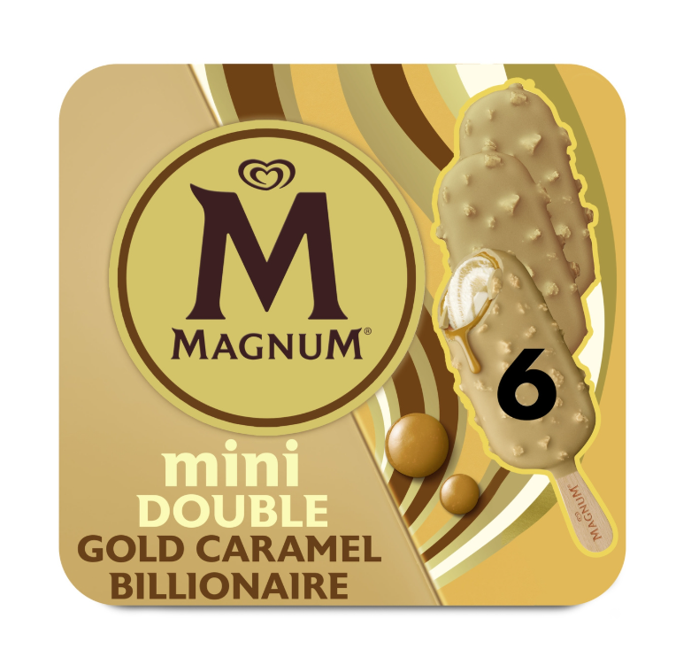 MAGNUM Glace Bâtonnet Mini Magnum Double Billionnaire x6 - 282 g