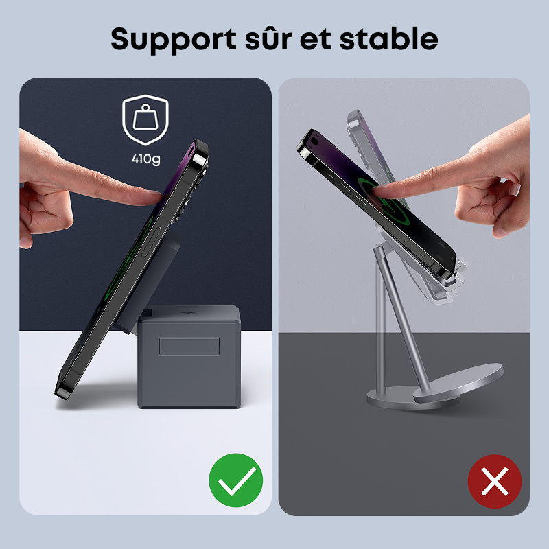 Anker Y1811G11 Chargeur mobile pour casques audio, smartphones et montres connectées - Noir, CA/USB, Sans fil, Charge rapide