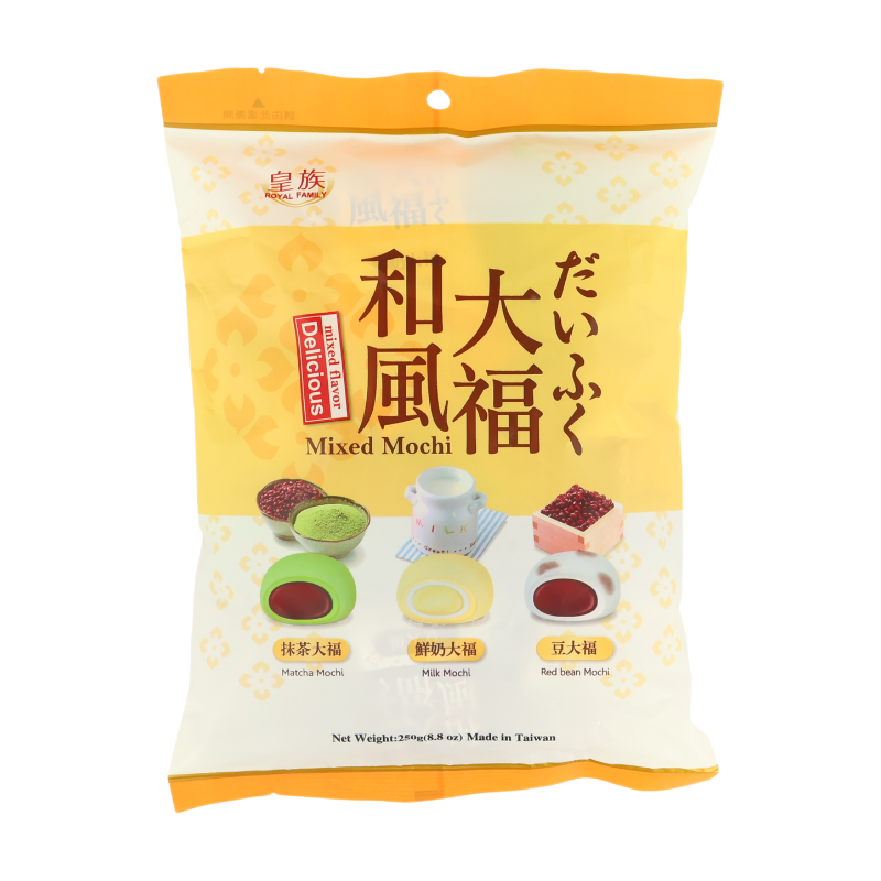 ROYAL FAMILY Daifuku japonais à la crème de haricots rouges au lait et au matcha 250 g
