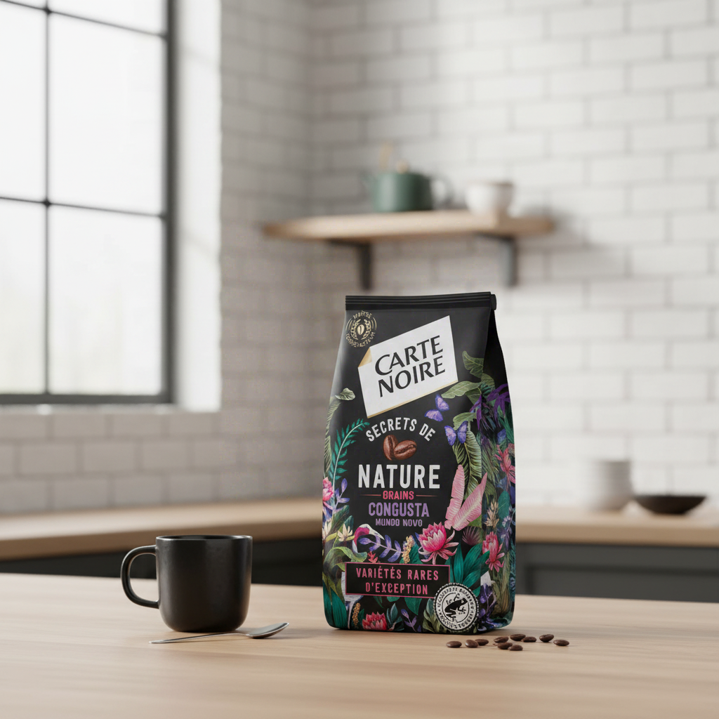 CARTE NOIRE Grains Secrets de Nature Congusta & Mundo Novo 1kg