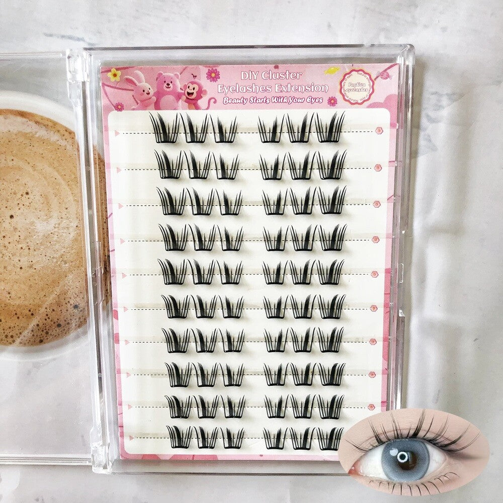 MeoMagic Extensions de cils classique - 10 lignes - F23 (colle et pinces à épiler non incluses)