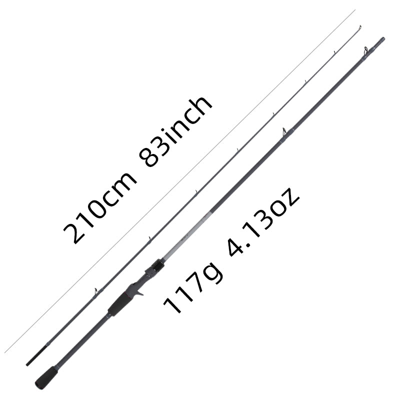 Canne à leurre en carbone ECOODA avec anneaux de guidage Fuji SIC et anneaux de type O, canne à pêche pour bar, truite et carpe