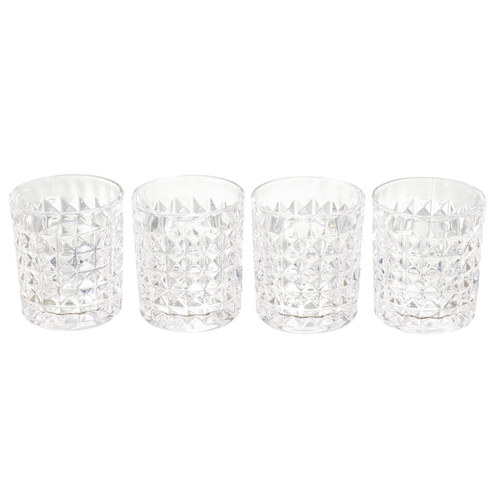 HOME DECO FACTORY Lot de verres à whisky x4