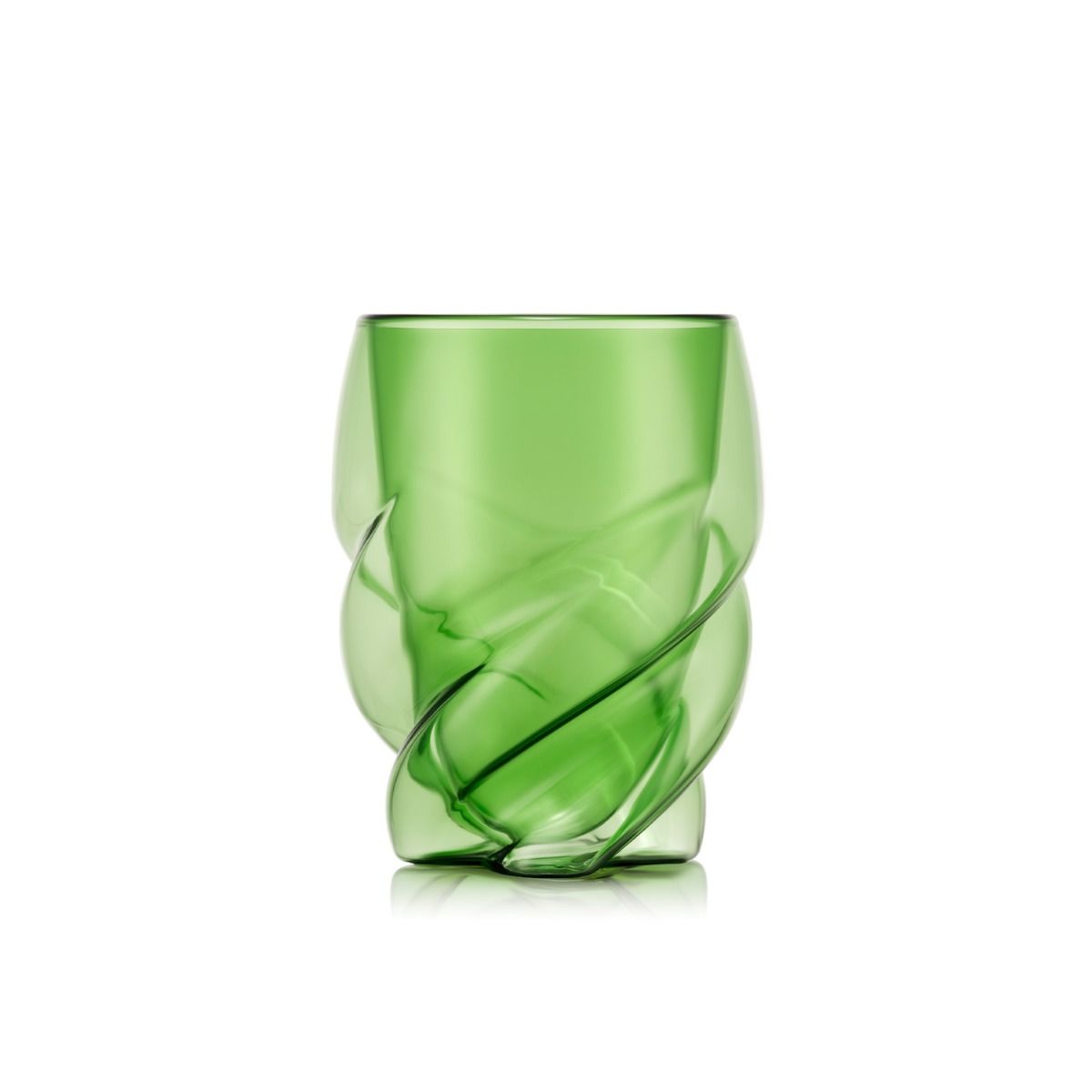 Bodum Verres à double paroi Pavina Pari, Lot de 6, Vert transparent, Tasses 270 ml, Verre borosilicate soufflé bouche, Thermiques lavables lave-vaisselle