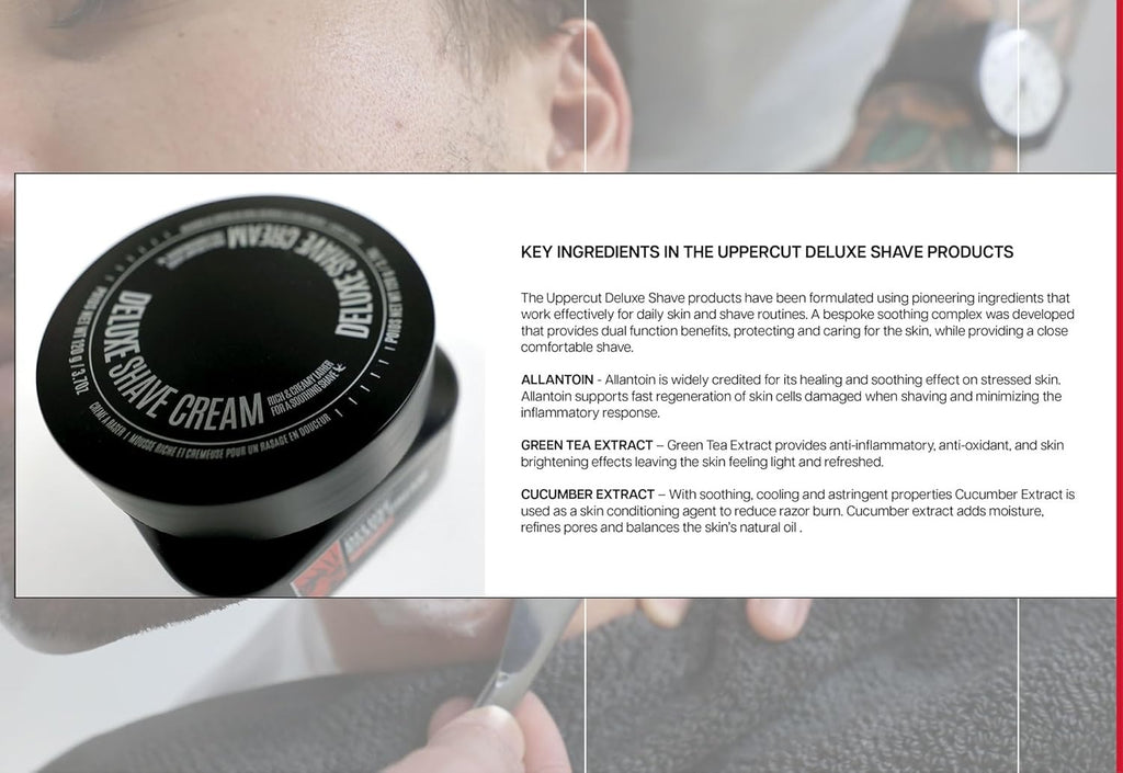 UPPERCUT DELUXE Crème à Raser Peaux Sèches ou Sensibles 120ml