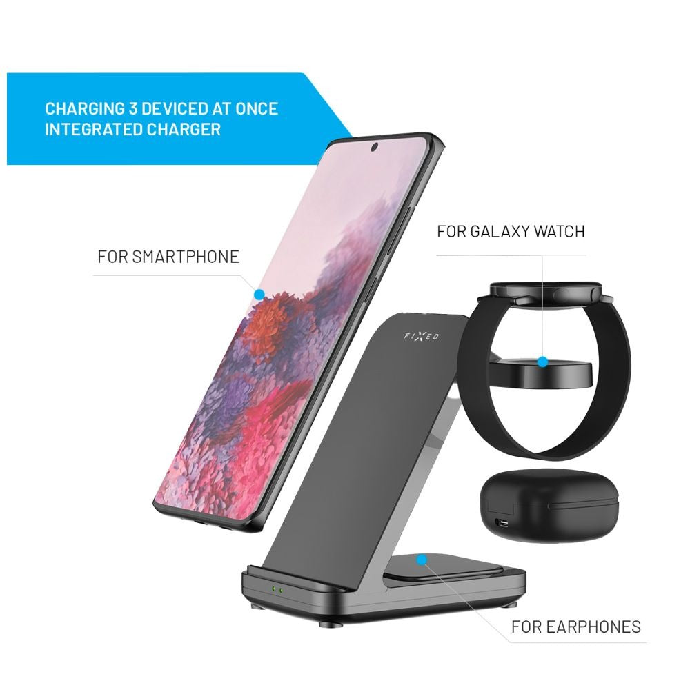FIXED Station de charge pour Samsung, noir