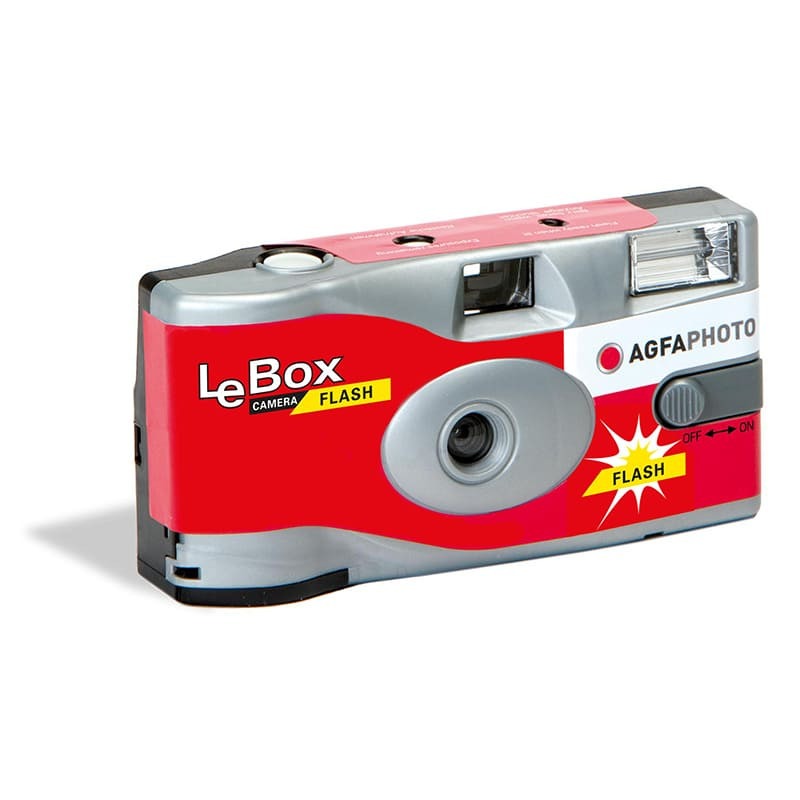 AgfaPhoto LeBox Appareil photo jetable 400 ISO, 27 poses, flash