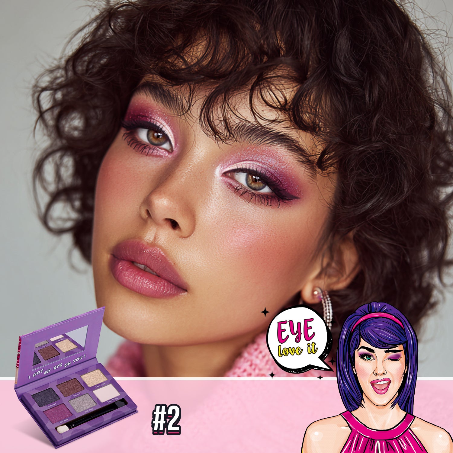 Misslyn Palette de fards à paupières J’adore ça 2 Je t’ai à l’œil !