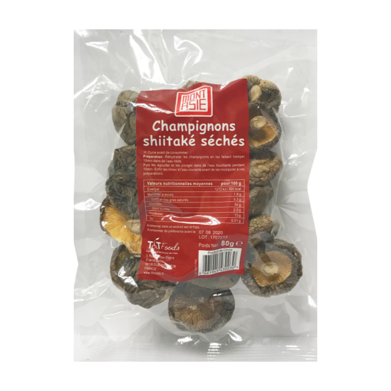 MONT ASIE Champignons Shiitake 80 g