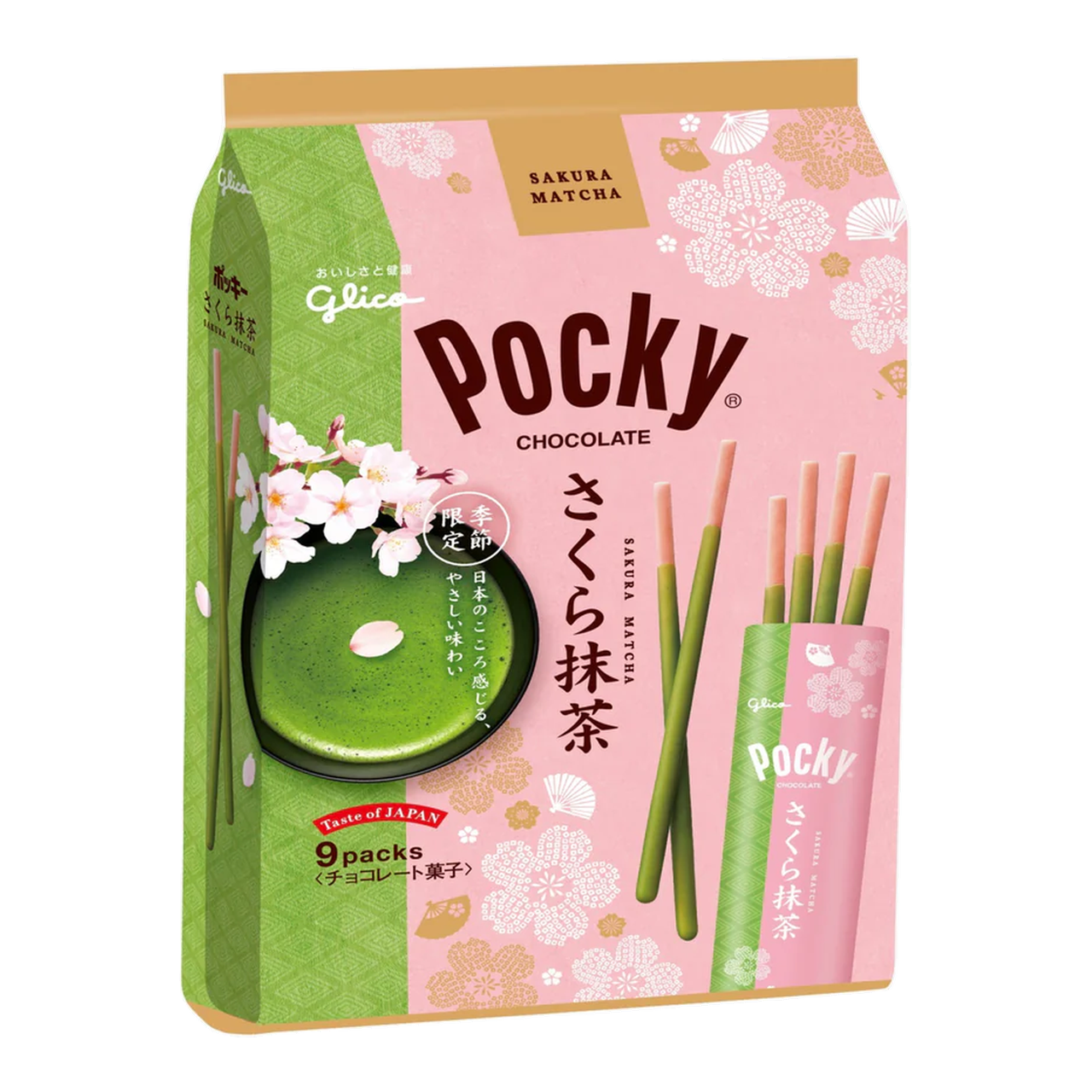 GLICO Pocky saveur Sakura Matcha - 101,6 g