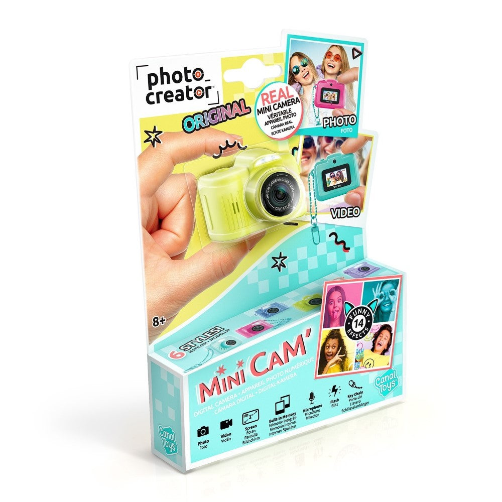 Canal Toys – Photo Creator – Appareil Photo Numérique Mini Cam’ – avec porte-clé inclus – CLK 050