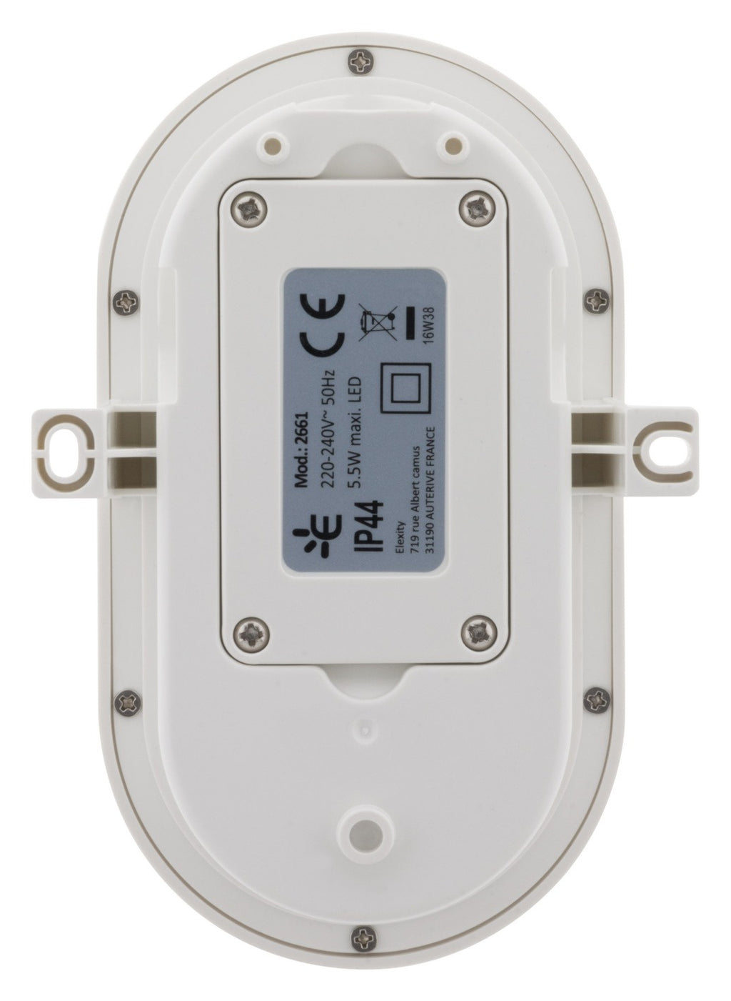 Hublot ovale extérieur 5W IP44 + ampoule LED - Zenitech