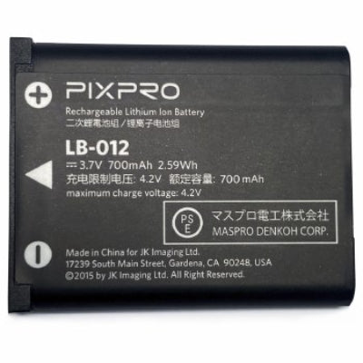 Kodak Pixpro LB-012 Batterie rechargeable lithium-ion pour appareil photo FZ55