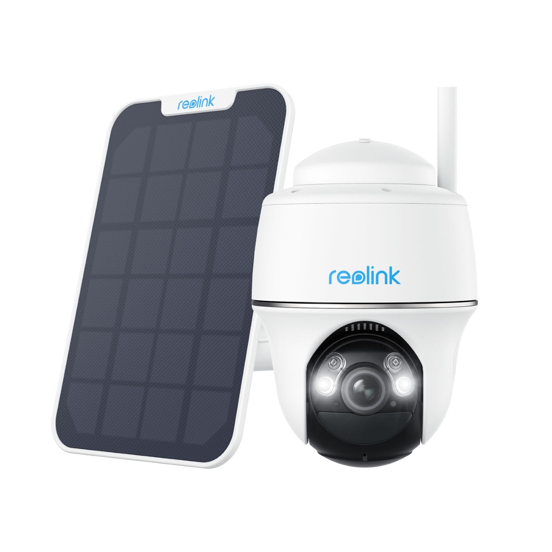 REOLINK B430 Pack Solaire avec panneau solaire et caméra de surveillance extérieure 3K 5MP – Blanc