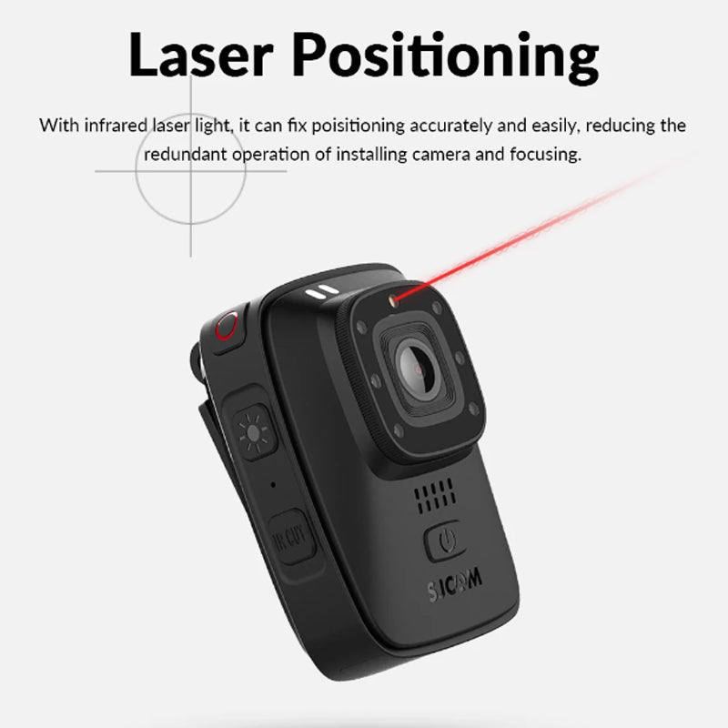 SJCAM A10 Caméra-piéton et caméra embarquée automobile avec vision nocturne, Étanche IP65, Autonomie 450 min, Grand angle 140°, Photo 12 MP, Wi-Fi 2,4 GHz