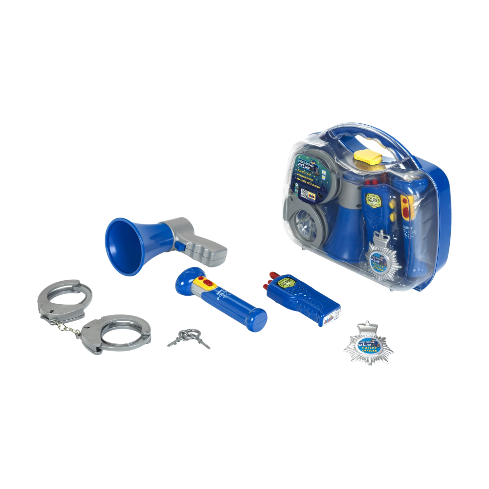 Theo Klein Mallette de Police 8803 avec Lampe, Menottes et Accessoires