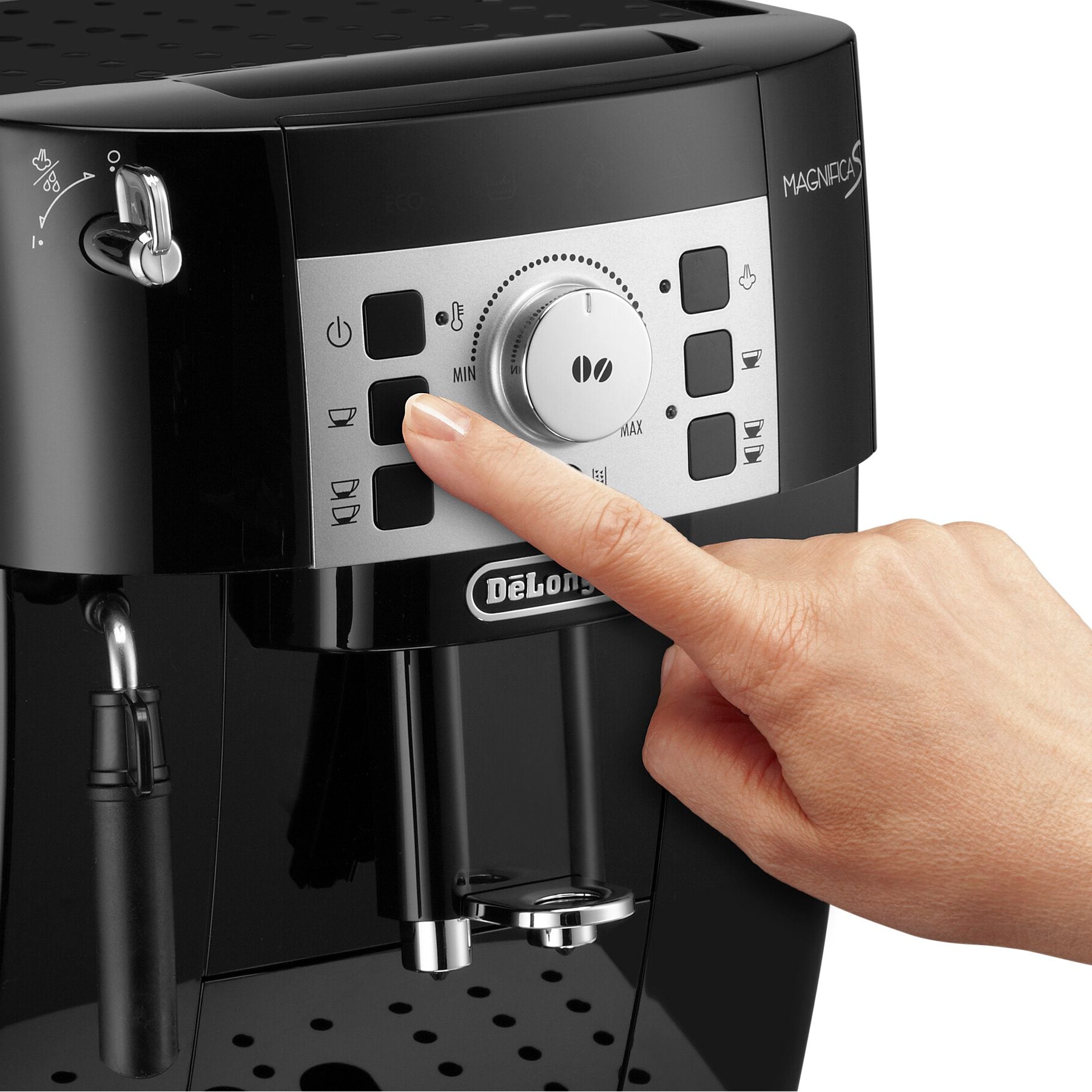DE‘LONGHI Magnifica S, Machine à expresso automatique avec broyeur, ECAM22.140.B, Noir