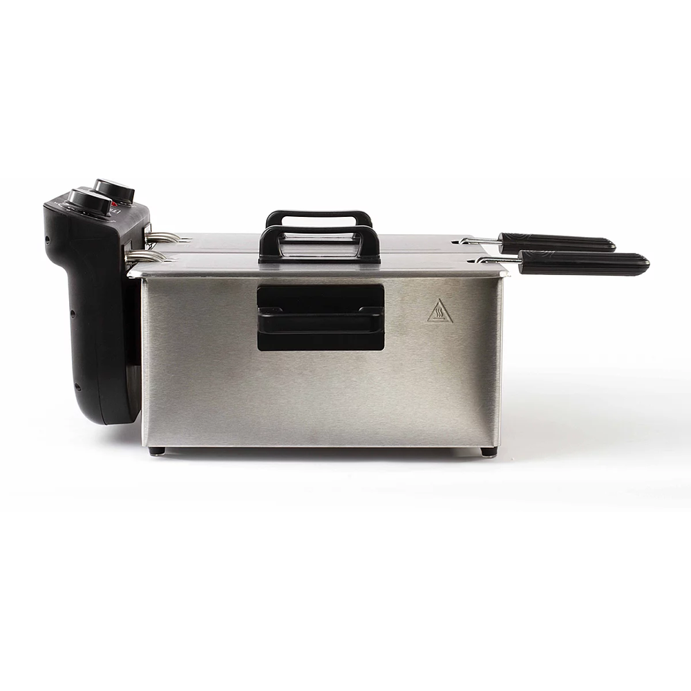 Livoo Friteuse double 2x3l 3300w inox - DOC217 - Livoo