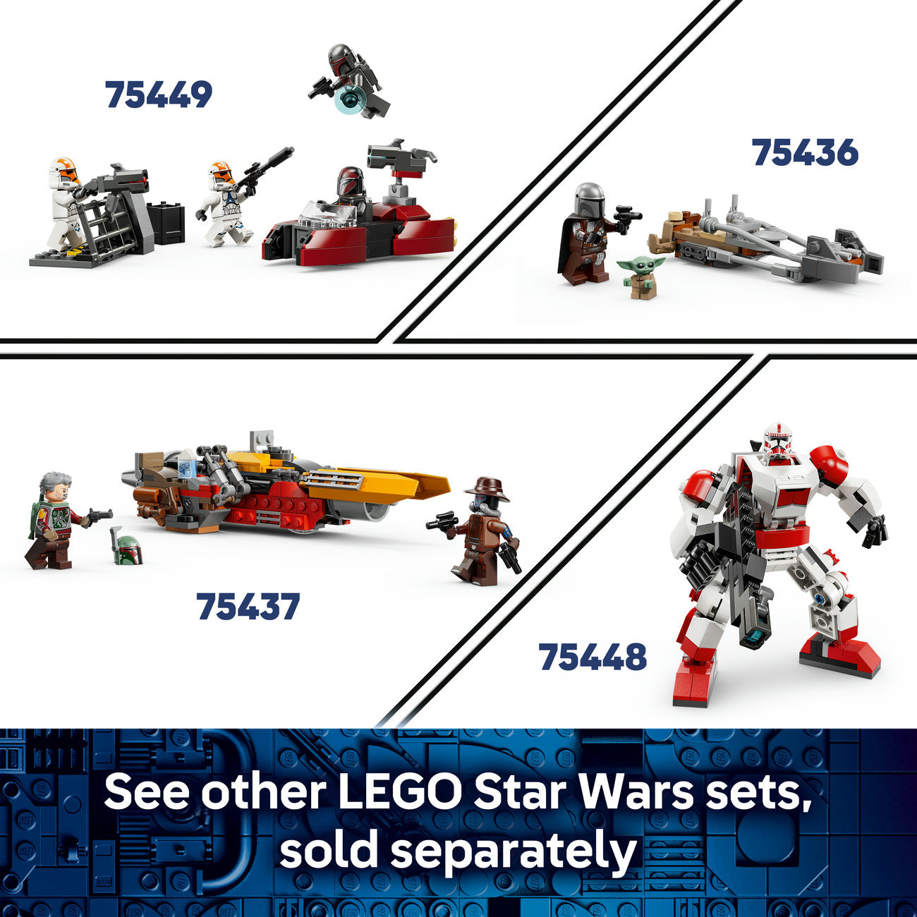 LEGO Star Wars Ensemble de construction La maison de Grogu 75443