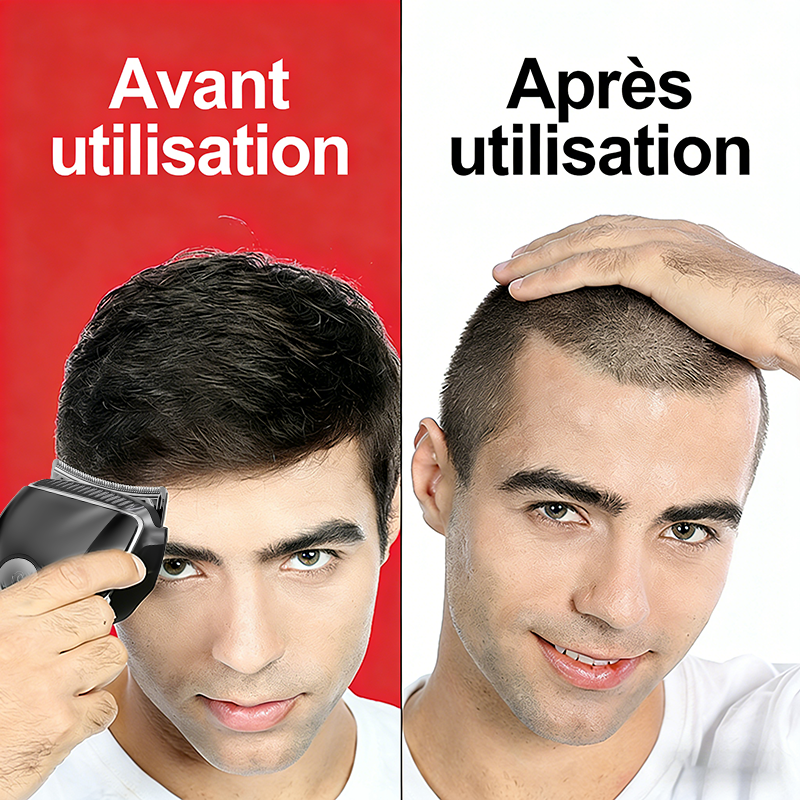 Komingdon Tondeuse à cheveux sans fil rechargeable - Tondeuse pour homme à coupe autonome avec coupe précise, nettoyage facile et longue autonomie de la batterie