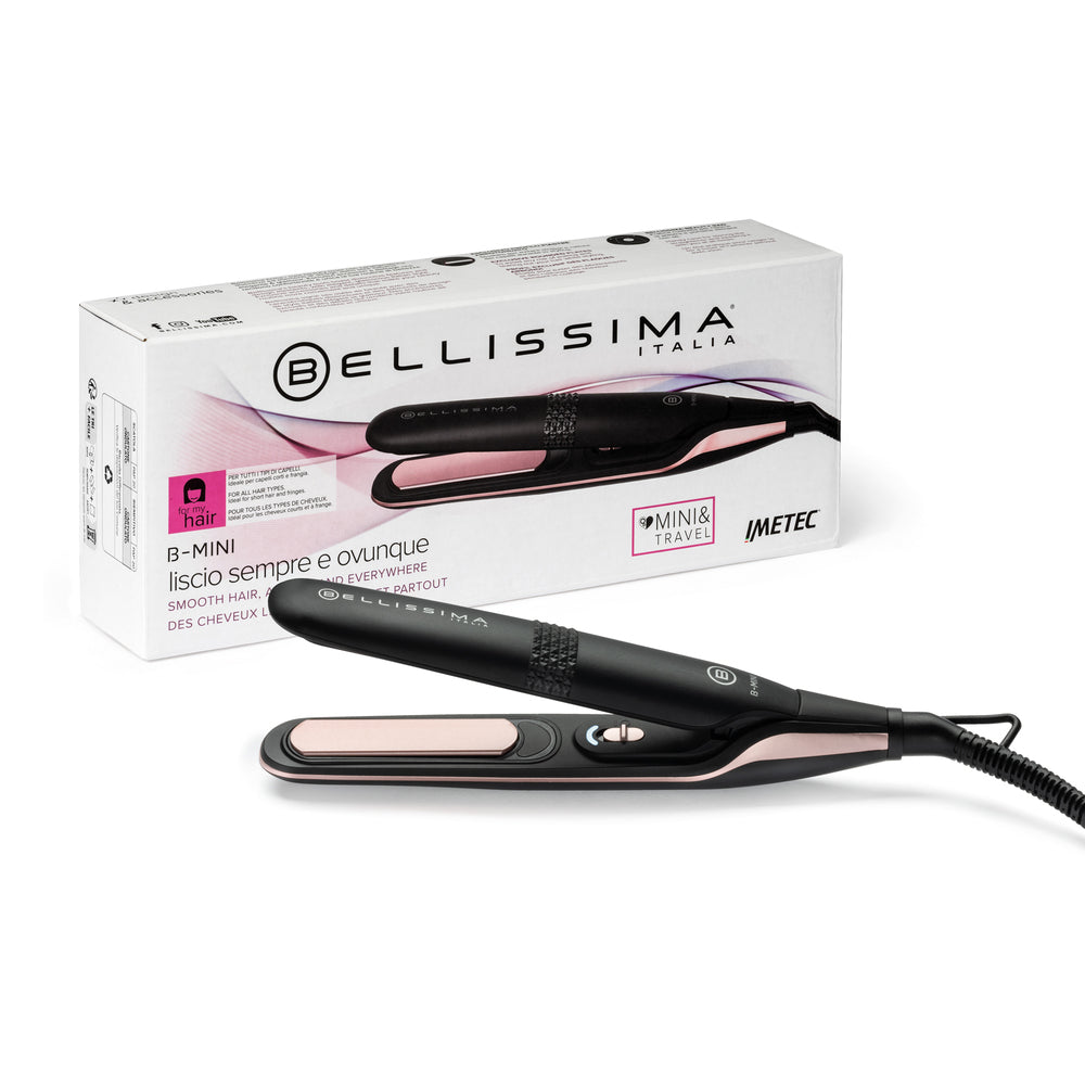 Bellissima B-Mini Mini lisseur avec revêtement céramique, 25 W de puissance, température de 200 °C, technologie Thermo Control