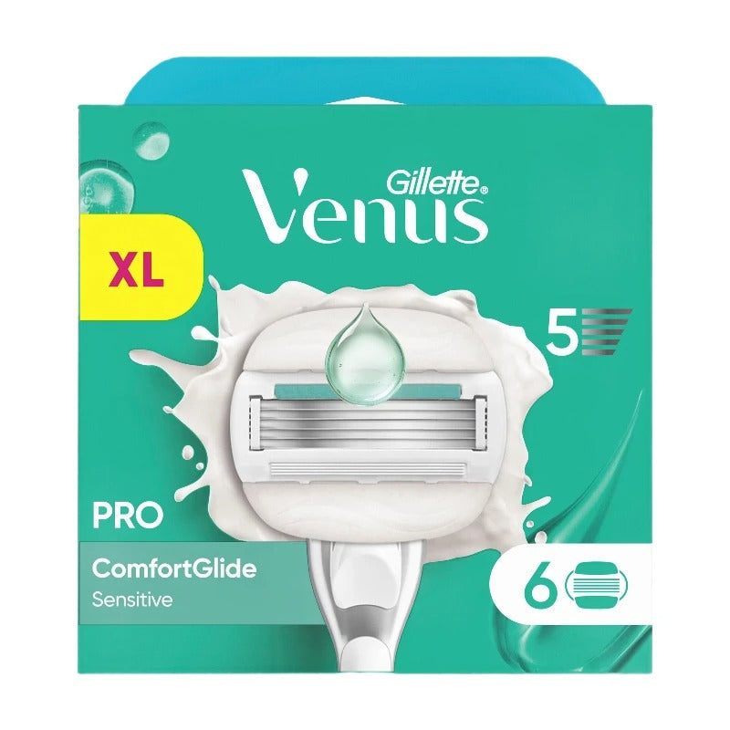 Gillette Venus Pro ComfortGlide Sensitive Recharges de lames de rasoir pour femmes - 6 pièces