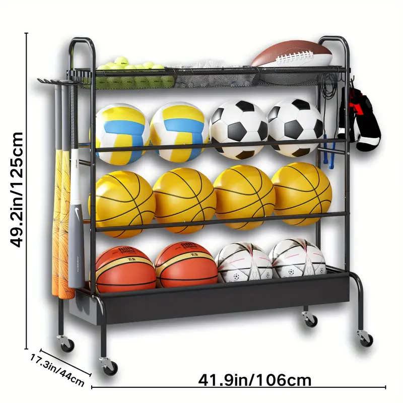 SRD Support de rangement à 4 niveaux pour ballons