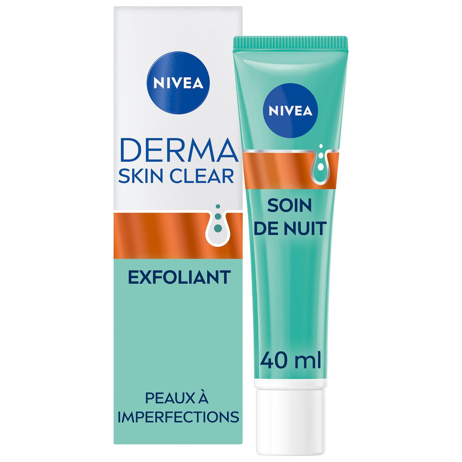 NIVEA Derma Skin Clear Visage Soin Exfoliant Nuit anti-imperfections 40 ml