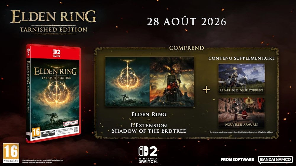 ELDEN RING Tarnished Edition - Switch 2 - Version française