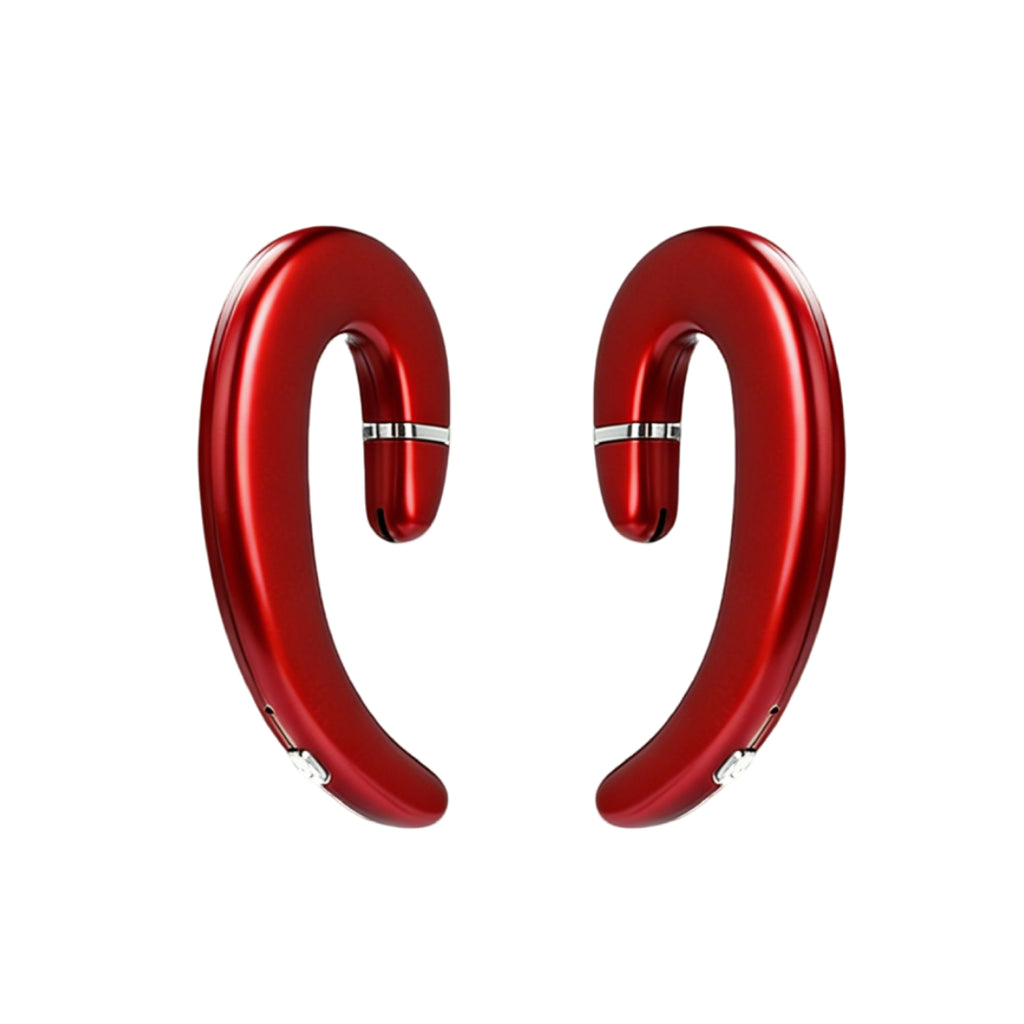 VoxorAI C6 Écouteurs Bluetooth avec traduction IA en temps réel, compatible avec 140 langues - Rouge