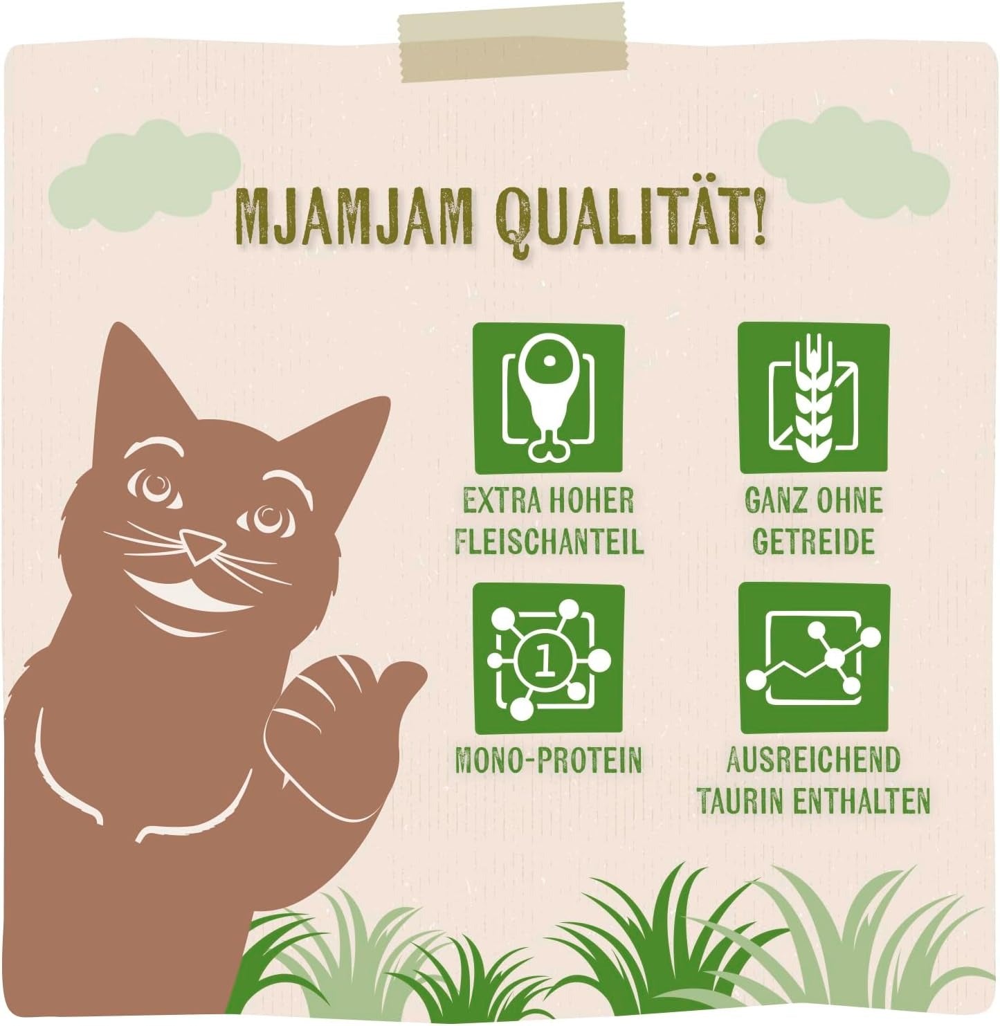 MjAMjAM [Peut être servi frais pour l'été] Aliment humide pur pour chat au buffle - 400 g x 6