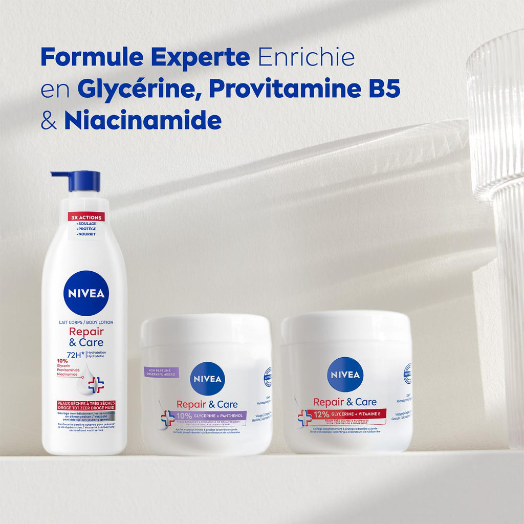 NIVEA Lait Corps Repair & Care Peaux Extra Sèches 250 ml