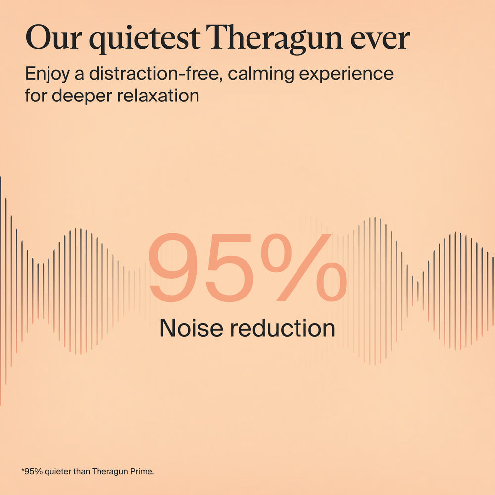 Therabody Theragun Sense 1re génération Pistolet de massage relaxant avec programmes guidés pour soulagement du stress, des tensions musculaires et aide au sommeil