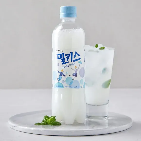 LOTTE MILKIS Boisson gazeuse lactée au yaourt - 500 ml