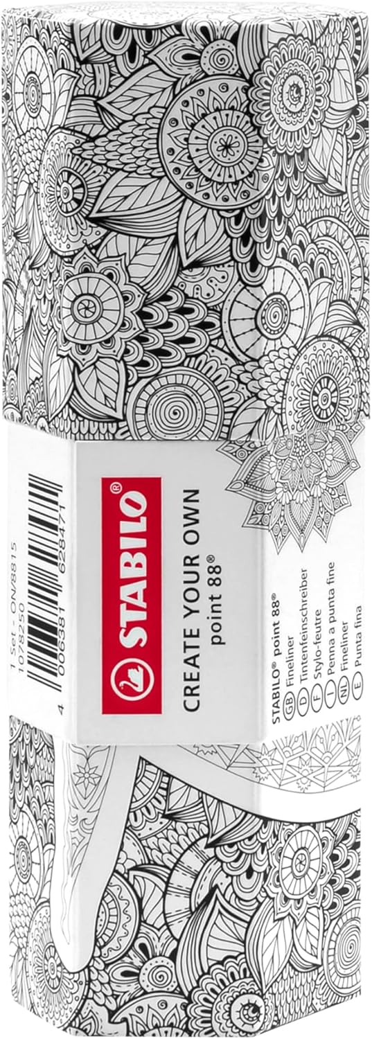 STABILO Point 88 Lot de 15 feutres à pointe fine avec étui en carton